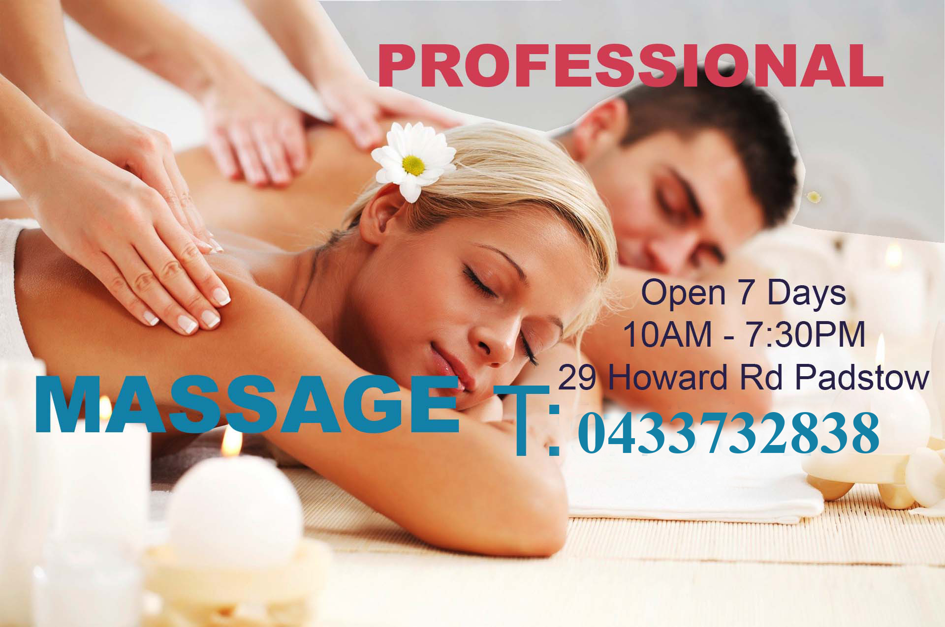 Padstow Massage, Professional Massage Padstow